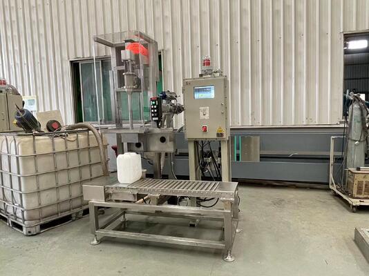10L18L25L Double Nozzle Semi-auto Jerrycan Pail Oil Chemical Liquid Acrylic Resin H2O2 Filling Machine Filler